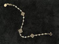 Bracelet Laurent Gandini Woman in Yellow Gold Labradorite 182-TORCELLO ROSARIO